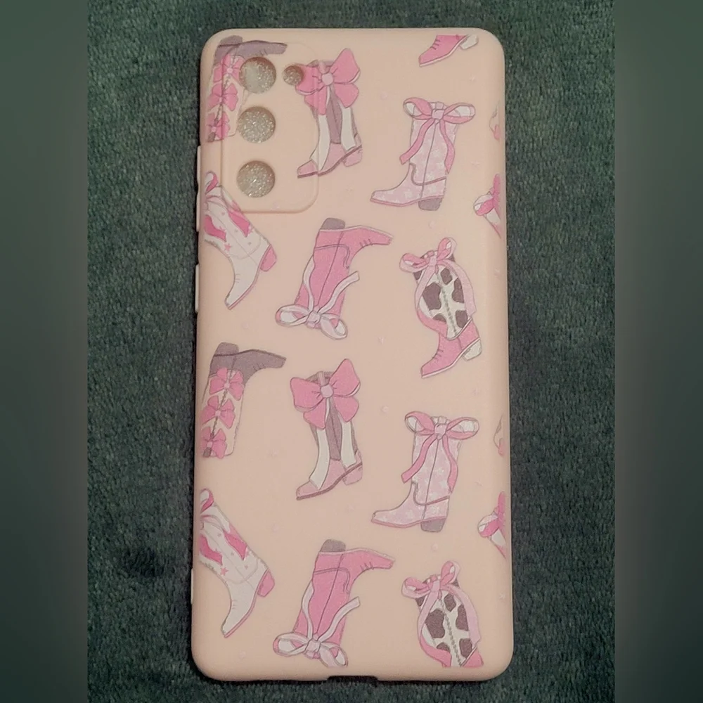 2 Pack Western Cowgirl Boots/Bows Phone Cases for Samsung Galaxy S20 FE 5G/S20